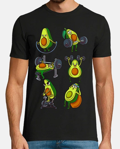 Tee-shirt avocat gym humour régime végétalien végétalien