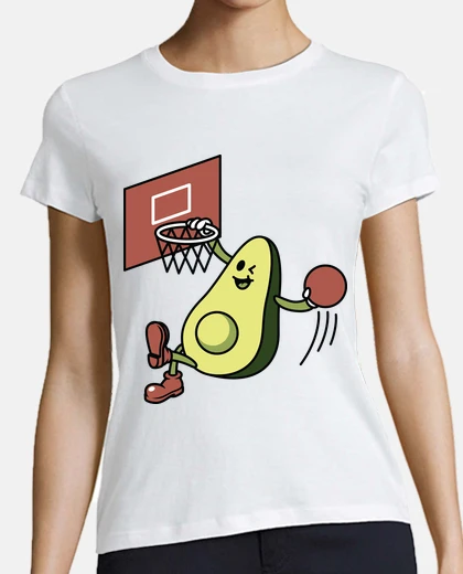 Tee-shirt avocat jouant au basket