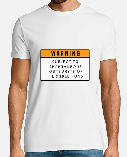 T-shirt avviso soggetto sfoghi spontanei