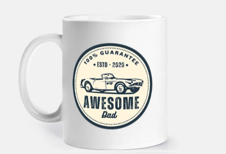 Cup Awesome Dad Since 2020 Vintage Gift
