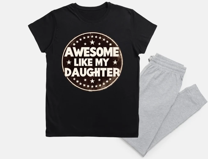 Pyjama Awesome Like My Daughter Vintage