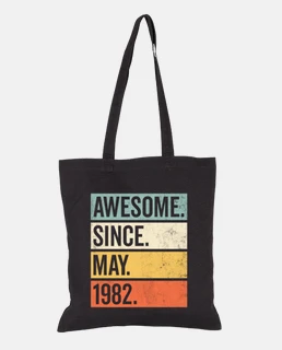 Awesome Since May 1982 Birthday Retro