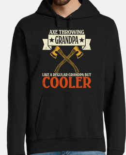 Axe Throwing Grandpa Like A Regular