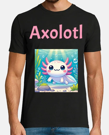 Camiseta Axolotl kawaii