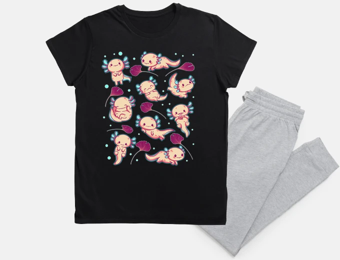 Pigiama axolotl kawaii