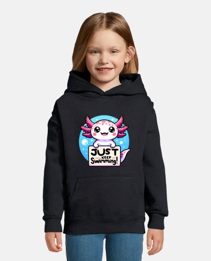 Abbigliamento axolotl motivazione nuotare allegria