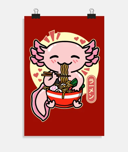 Poster Axolotl Ramen Mignon