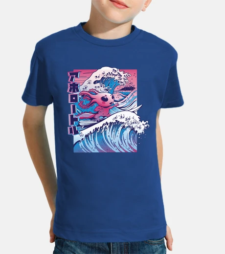 Abbigliamento axolotl surf vaporwave giappone wave