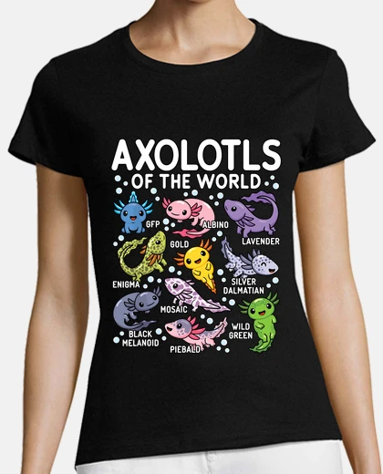 Tee-shirt axolotls du monde mignon kawaii