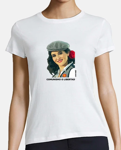 Playera Ayuso comunismo o libertad letra negra