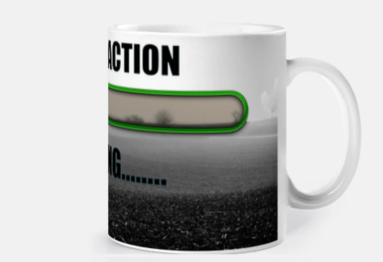 Tazza azione per il clima ecologia in corso tazza di caffè tè
