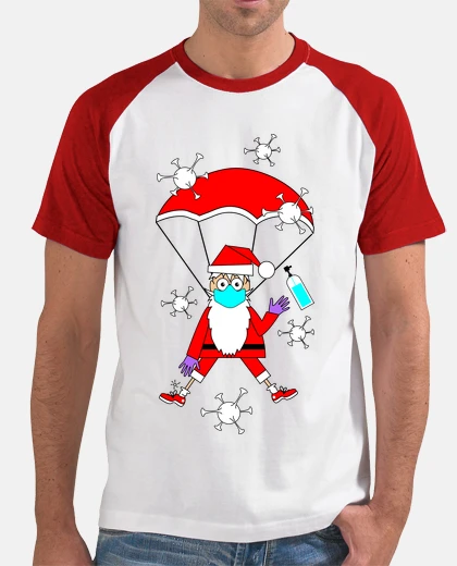T-shirt babbo natale - covid