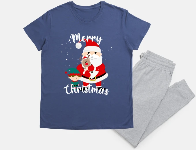 Pigiama babbo natale elfo e mini rudolph