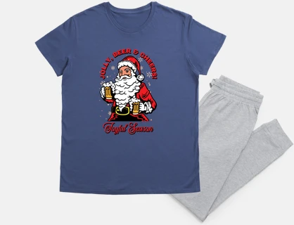 Babbo Natale che beve birra