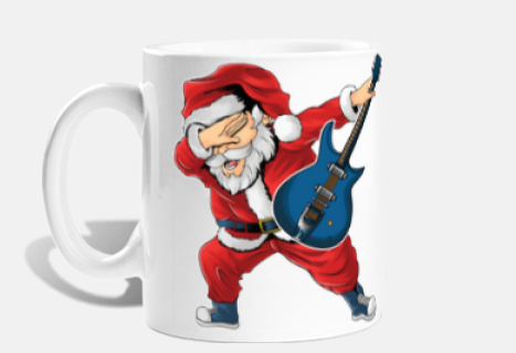 Babbo Natale Chitarrista Guitar Santa