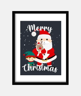 babbo natale elfi e mini rudolph
