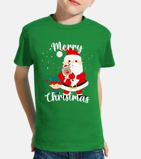 babbo natale elfi e mini rudolph