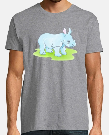 T-shirt Baby Blue Rhino