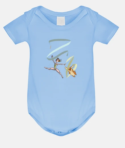 Kids Baby bodysuit, sky blue