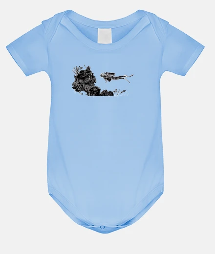 Kids Baby bodysuit, sky blue