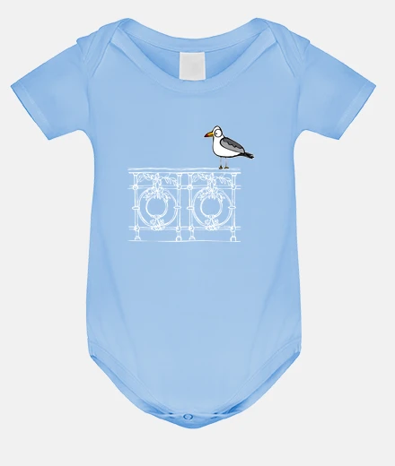 Kids Baby bodysuit, sky blue