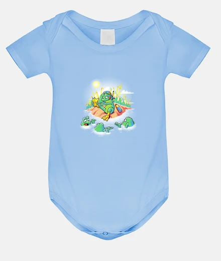 Kids Baby bodysuit, sky blue
