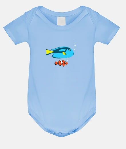 Kids Baby bodysuit, sky blue