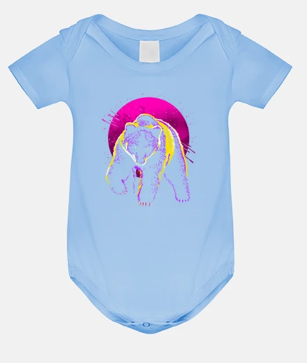 Kids Baby bodysuit, sky blue