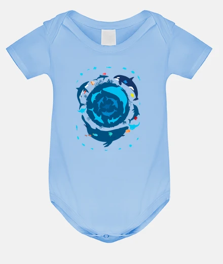 Kids Baby bodysuit, sky blue