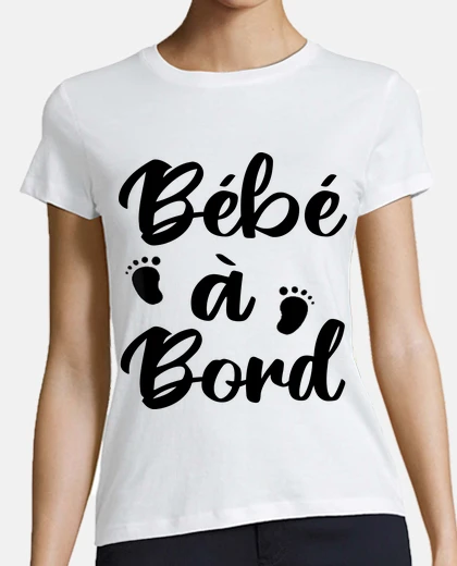 T-shirt baby on board baby birth announcement
