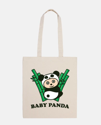 Bag baby panda in his zoo onesie