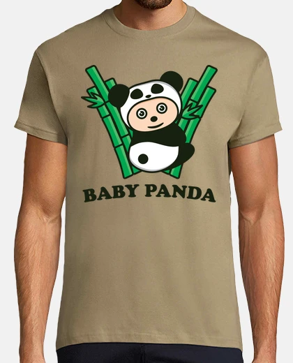 T-shirt baby panda in his zoo protection onesie