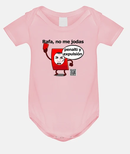 Kids baby pink bodysuit rafa, don&#39;t fuck with me