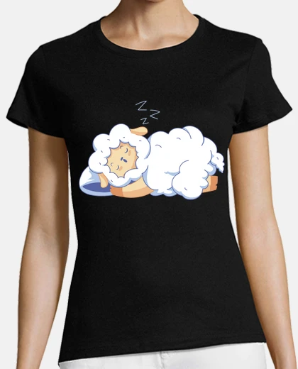 T-shirt baby sheep sleeping too cute