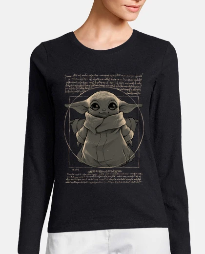 T-shirt baby yoda adorable da vinci