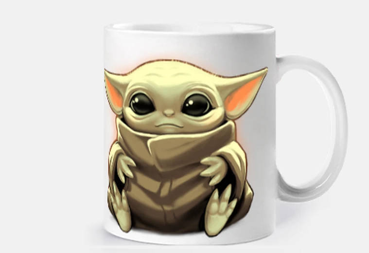 Cup baby yoda mandalorian - cute grogu