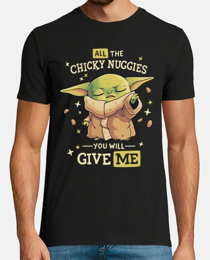 T-shirt baby yoda mandalorian chicky nuggies