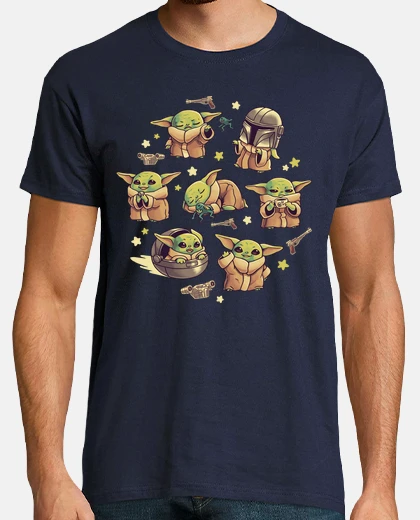 Camiseta Baby Yoda Mandalorian Cute Child Kawaii