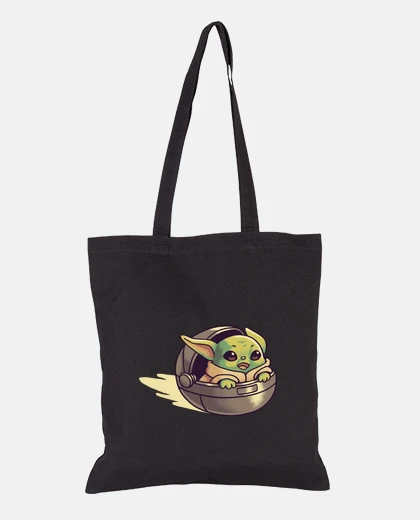 Bag baby yoda mandalorian flying