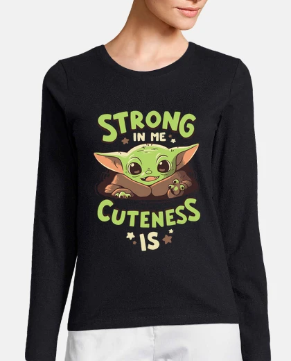 Playera Baby Yoda Mandalorian Fuerza Camiseta