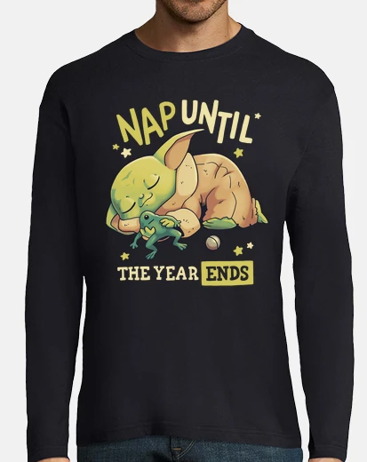 Camiseta Baby Yoda Mandalorian Lazy Nap