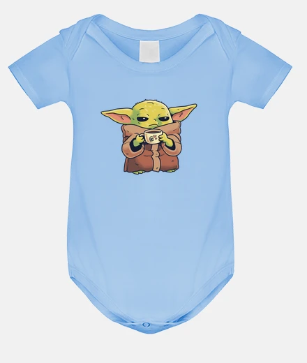 Children's baby yoda mandalorian morning coffee