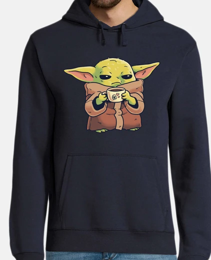 Sudadera Baby Yoda Mandalorian Morning Coffee
