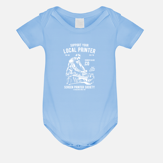 baby bodysuit, sky blue