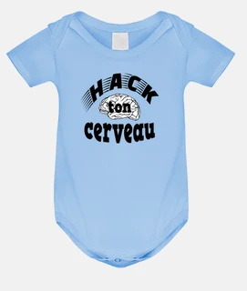 Baby bodysuit, sky blue