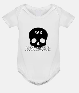 baby hacker bodysuit 666.