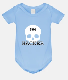 baby hacker bodysuit 666