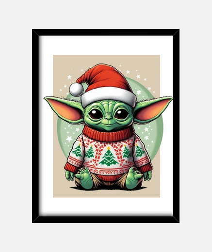 Cadre babyyoda noël