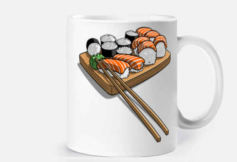 Tazza bacchette di sushi