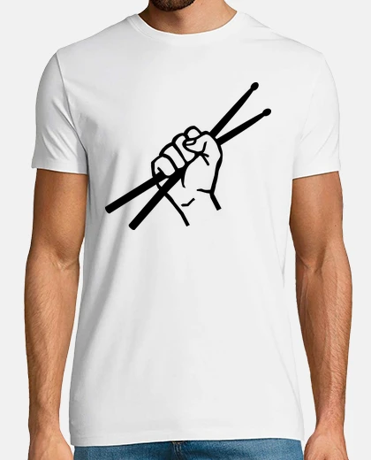 T-shirt bacchette drummer